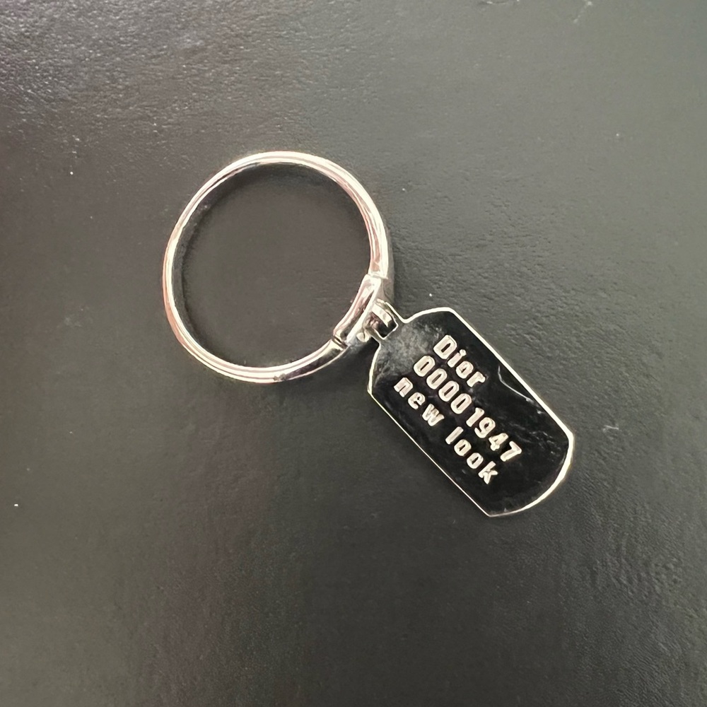 Vintage Dior silver tag ring